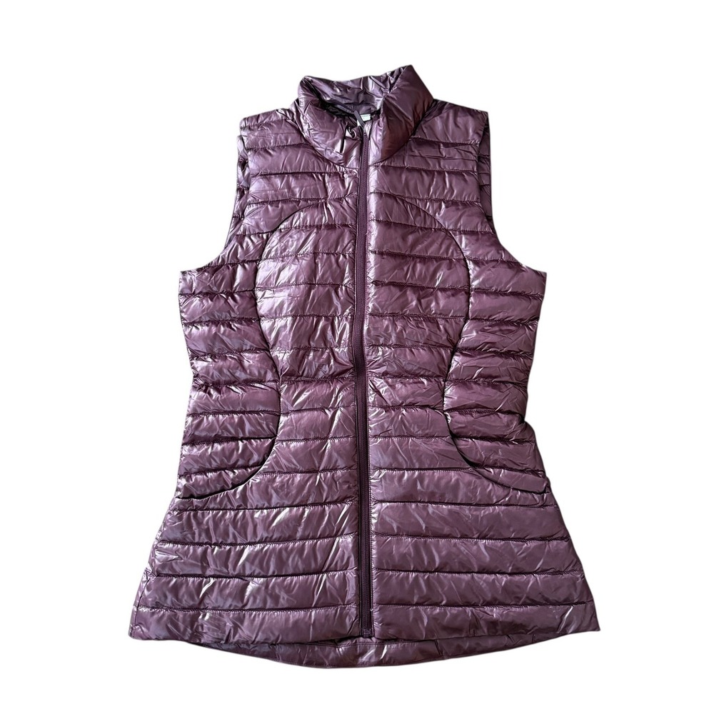lululemon athletica Quilted Shiny Plum Sleeveless Puffer Vest